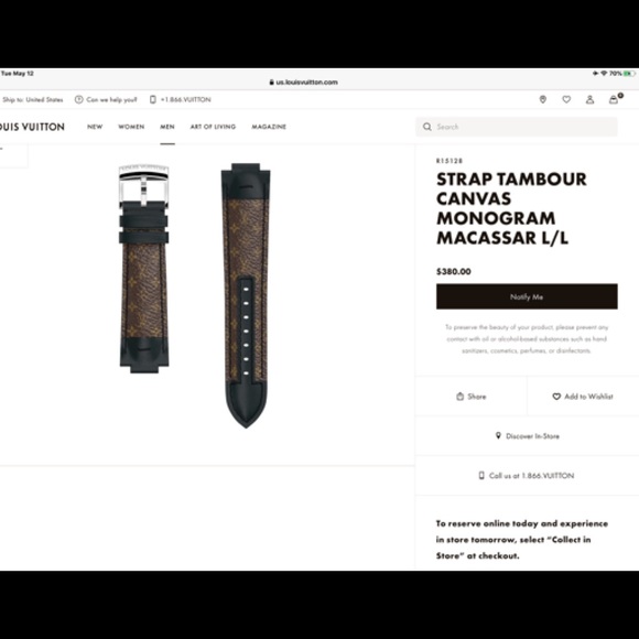 LOUIS VUITTON Tambour Digital Analogic Watch - Picture 7 of 8